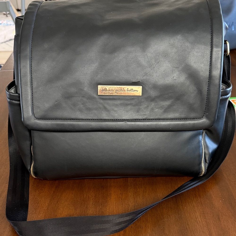 Petunia Pickle Bottom Black Diaper Bag